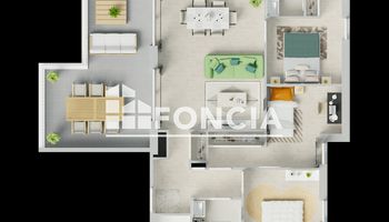appartement 4 pièces à vendre TOULOUSE 31400 81.48 m²