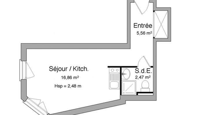 appartement-meuble 1 pièce à louer ROUEN 76000 24.9 m²