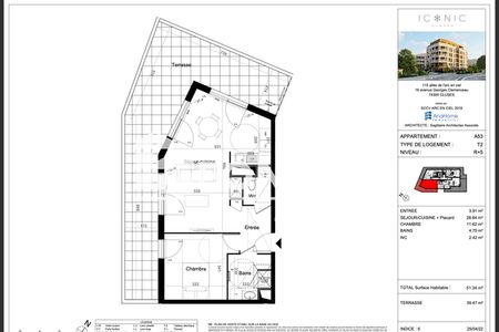 Vue n°3 Appartement 2 pièces T2 F2 à vendre - Cluses (74300)