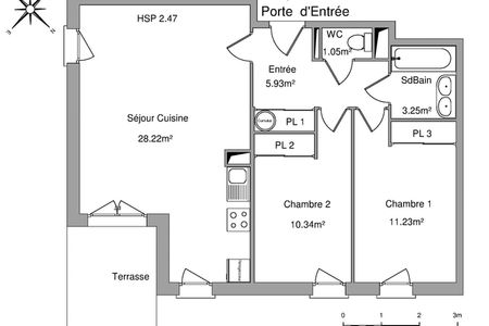 appartement 3 pièces à louer POITIERS 86000 60 m²