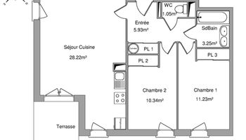 appartement 3 pièces à louer POITIERS 86000 60 m²