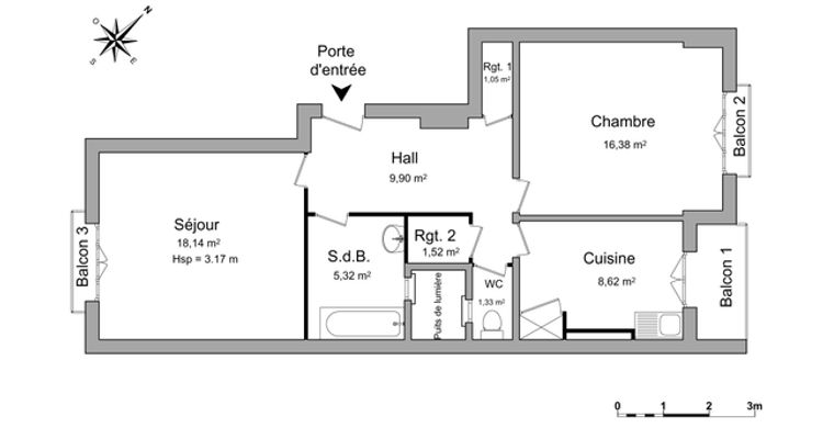 appartement 2 pièces à louer MARSEILLE 4ᵉ 13004 62.3 m²