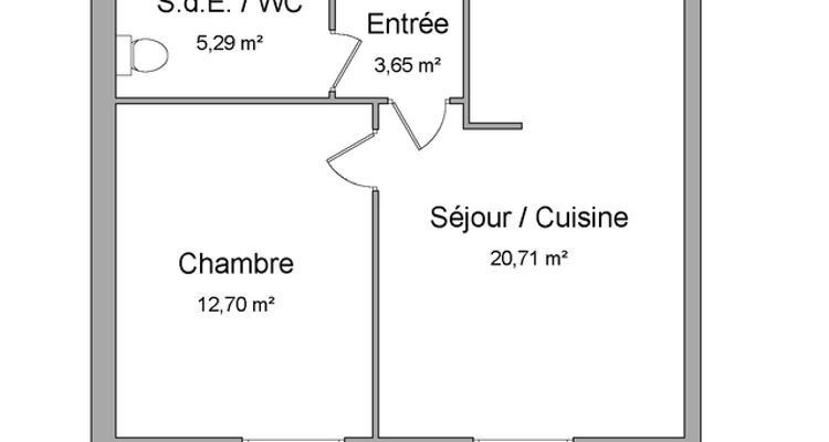 appartement 2 pièces à louer NANCY 54000 42.4 m²