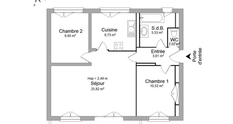 appartement 3 pièces à louer LILLE 59000 65 m²