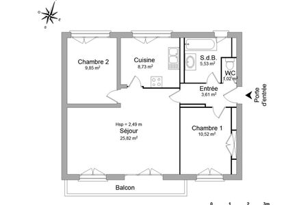 appartement 3 pièces à louer LILLE 59000 65 m²