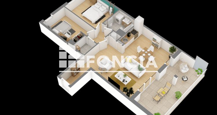 appartement 3 pièces à vendre Toulouse 31300 68.21 m²