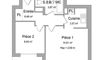 appartement 2 pièces à louer STRASBOURG 67000 36.2 m²