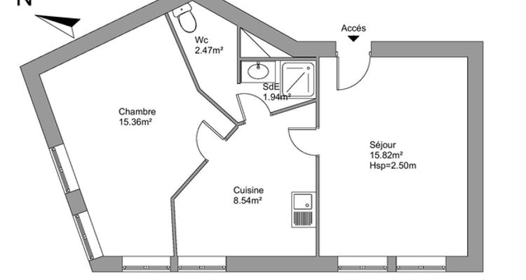appartement 2 pièces à louer STRASBOURG 67000 44.1 m²