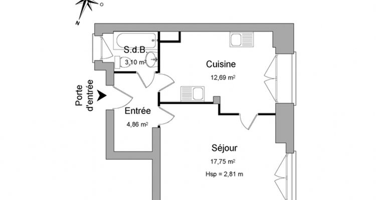 appartement 1 pièce à louer STRASBOURG 67000 38.4 m²