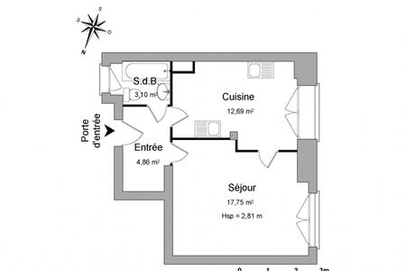 appartement 1 pièce à louer STRASBOURG 67000 38.4 m²