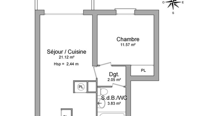 appartement 2 pièces à louer COLOMIERS 31770 38.6 m²
