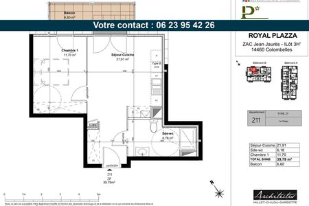 appartement 2 pièces à louer COLOMBELLES 14460 39.8 m²