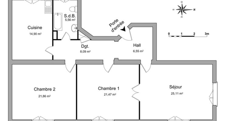 appartement 3 pièces à louer STRASBOURG 67000 103.5 m²