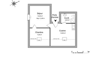 appartement 2 pièces à louer NANCY 54000 39.2 m²