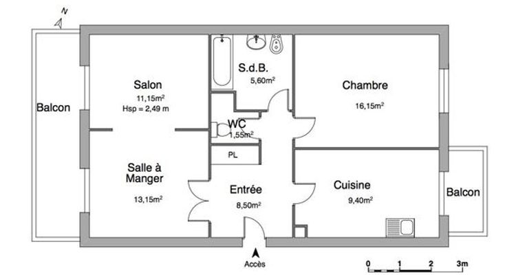 appartement 3 pièces à louer STRASBOURG 67000 65.5 m²