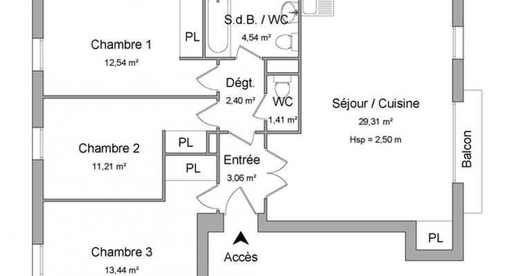 appartement 4 pièces à louer REIMS 51100 77.9 m²