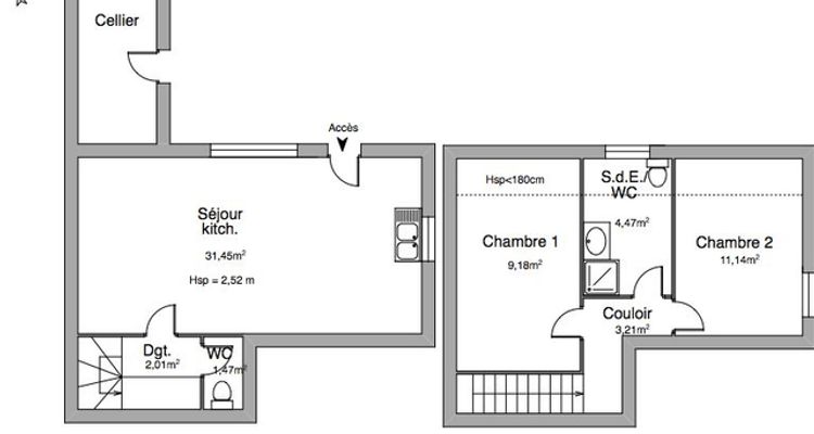 maison 3 pièces à louer DENGUIN 64230 62.9 m²