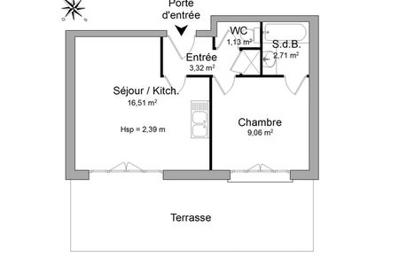 Vue n°2 Appartement meublé 2 pièces T2 F2 à louer - Melun (77000)