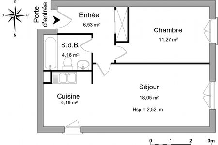 appartement 2 pièces à louer OZOIR LA FERRIERE 77330 46.2 m²