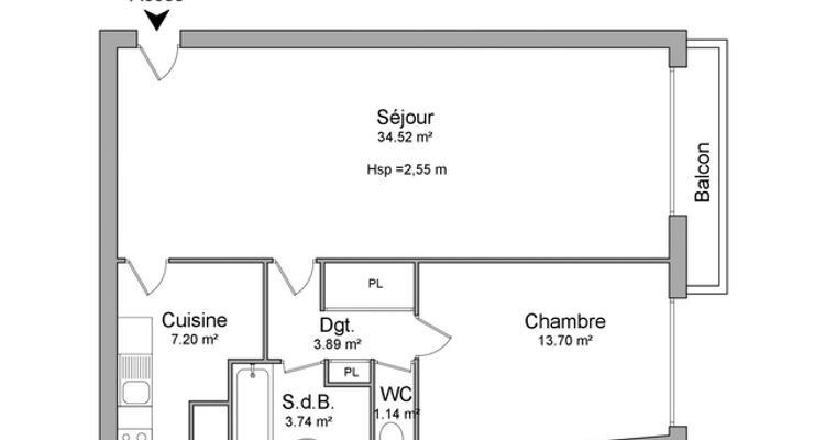 appartement 2 pièces à louer PARIS 16ᵉ 75016 64.2 m²
