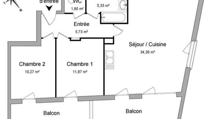 appartement 3 pièces à louer BALMA 31130