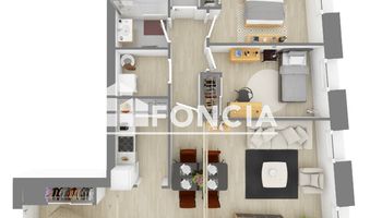 appartement 3 pièces à vendre LYON 1ᵉʳ 69001 76 m²