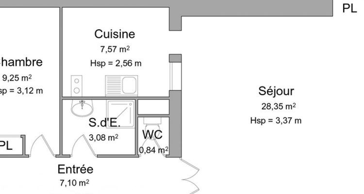appartement-meuble 2 pièces à louer BORDEAUX 33000 56.2 m²