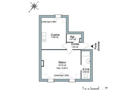 appartement 1 pièce à louer CHARTRES 28000 35.17 m²