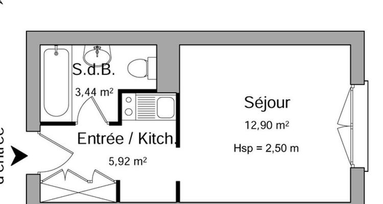 appartement 1 pièce à louer STRASBOURG 67000 22.3 m²
