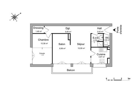 Vue n°2 Appartement 2 pièces T2 F2 à louer - St Maur (94100)