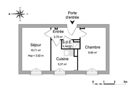 Vue n°3 Appartement 2 pièces à louer - NICE (06100) - 29.87 m²