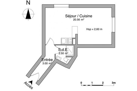 Appartement a louer sceaux - 1 pièce(s) - 26.1 m2 - Surfyn