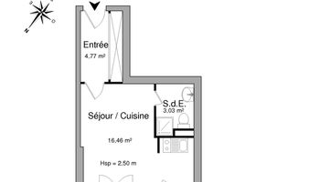 appartement 1 pièce à louer LIMOGES 87000 24.3 m²